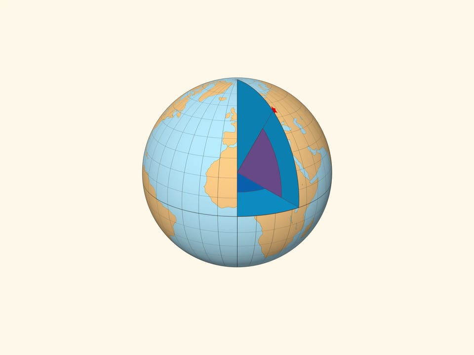 Система координат на глобусе: параллели и меридианы