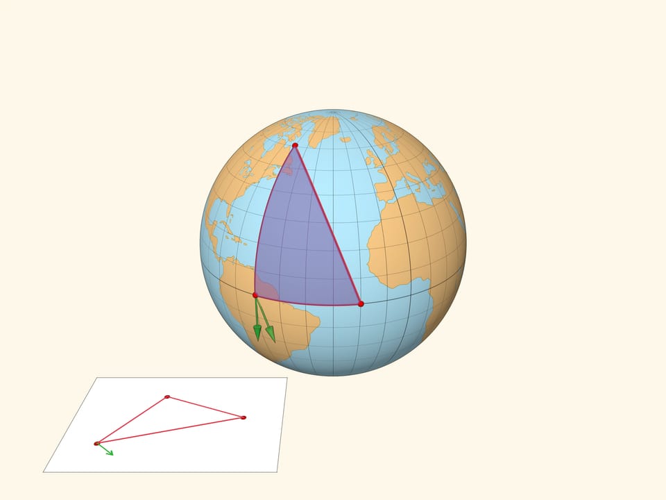 Дефект сферического треугольника