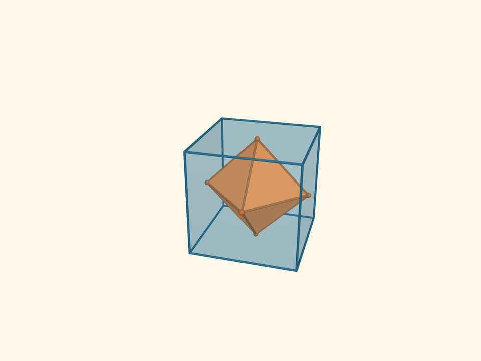 Двойственные куб и октаэдр
