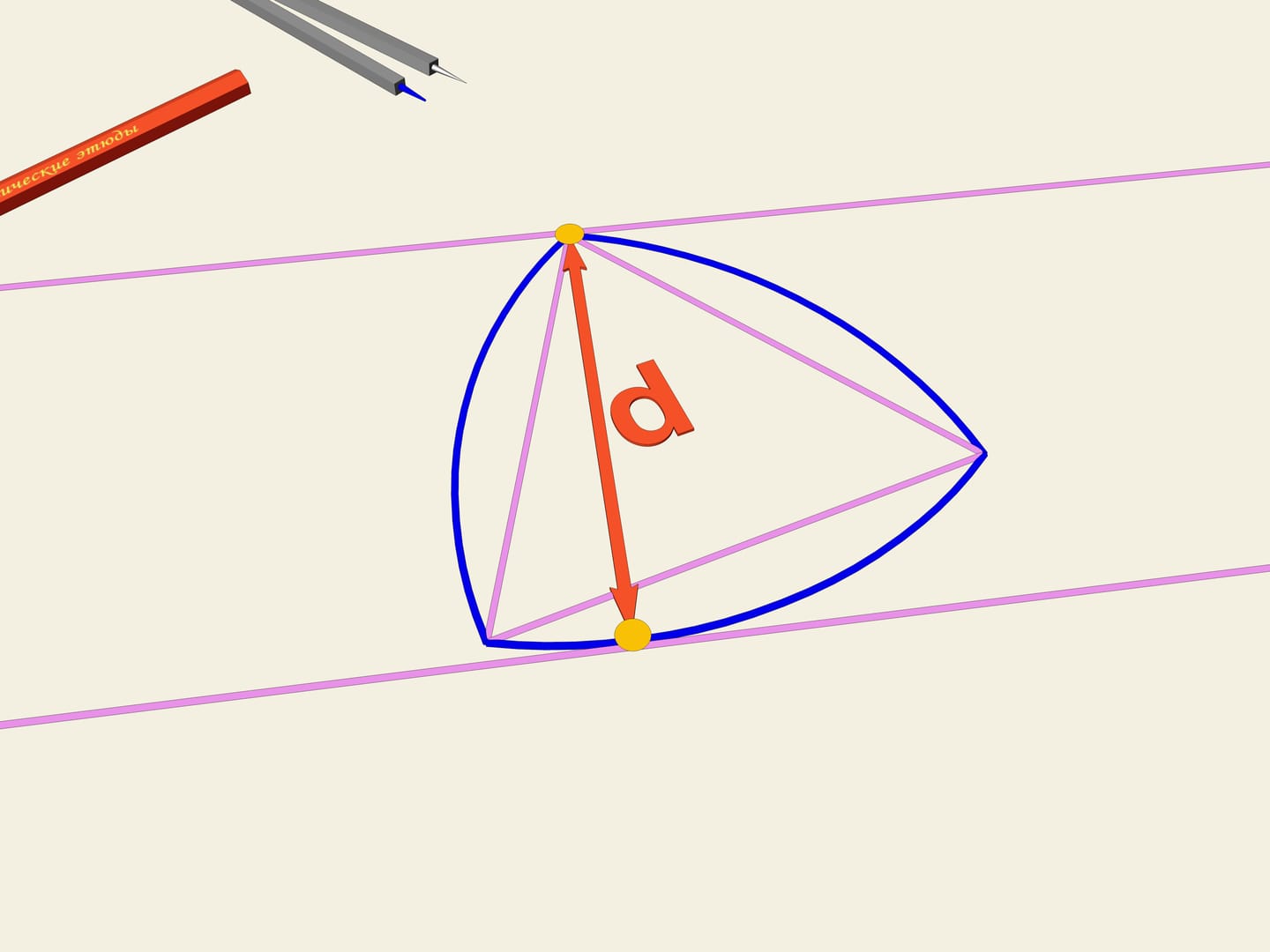 Треугольник Рело: кривая (фигура) постоянной ширины
