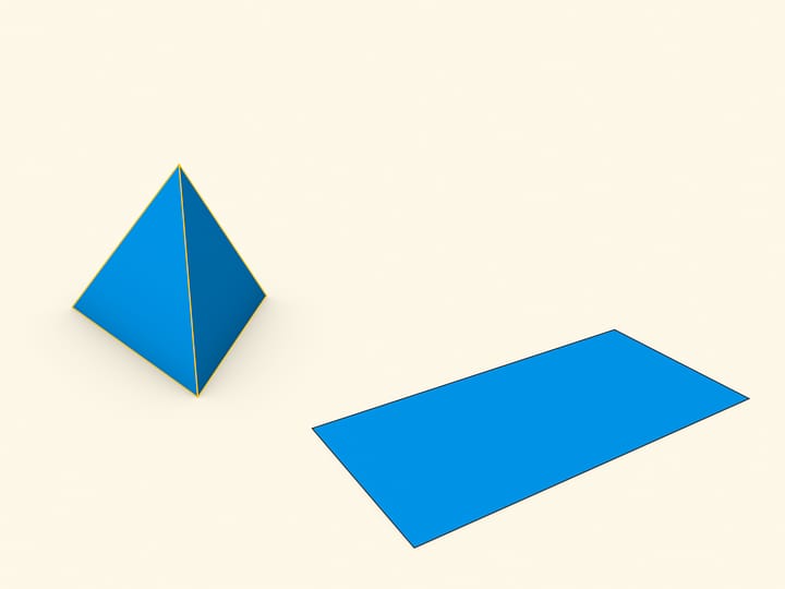 Тетраэдр из… прямоугольника