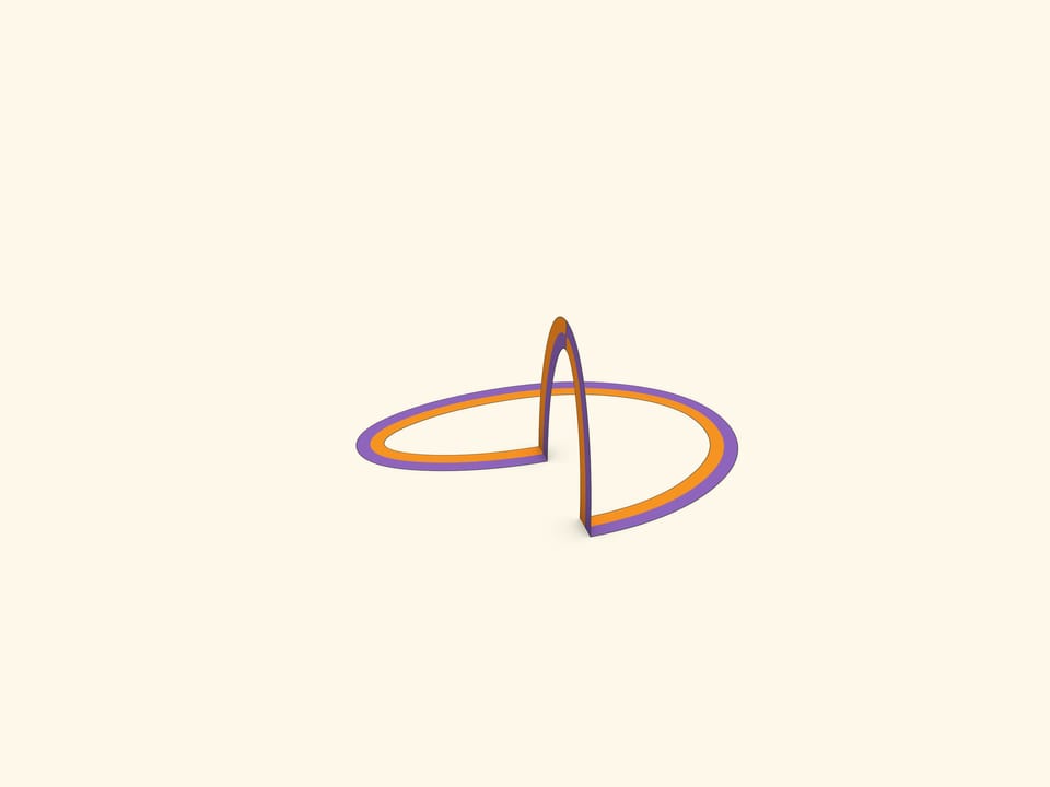 Лента Мёбиуса: трёхлистное вложение