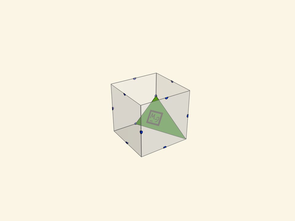 Сечения куба: треугольник