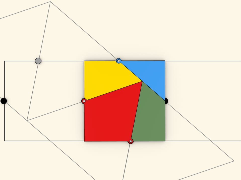 Равносоставленность треугольника и квадрата