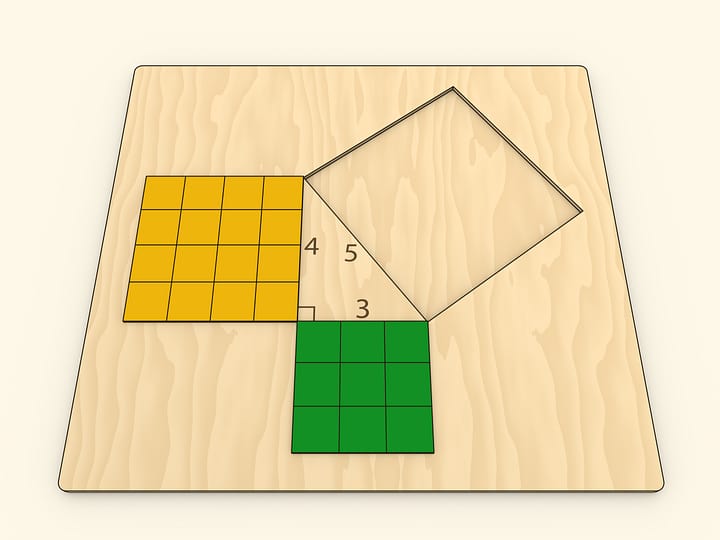 Теорема Пифагора: треугольник 3–4–5