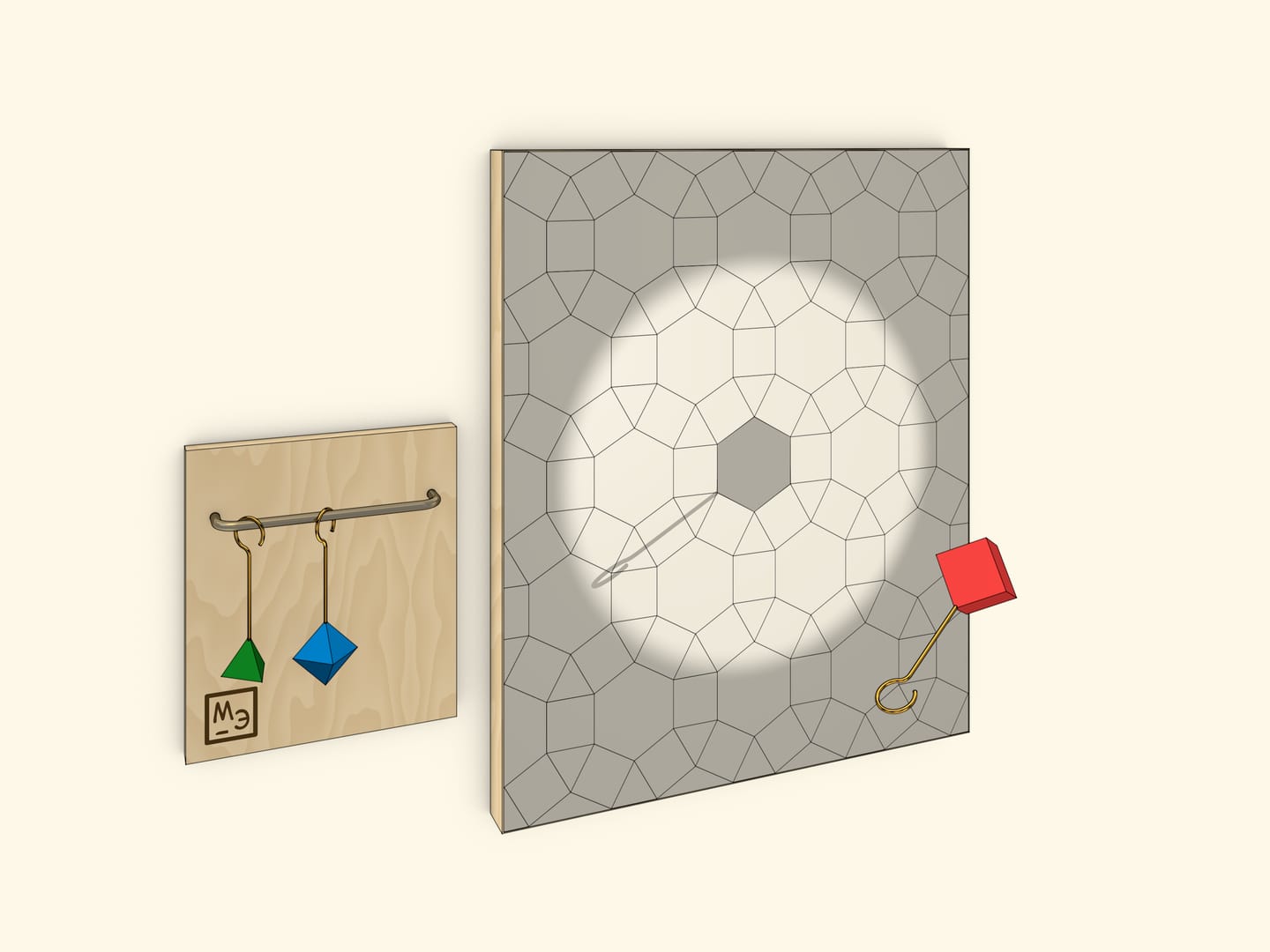 Тень куба: квадрат, правильный шестиугольник