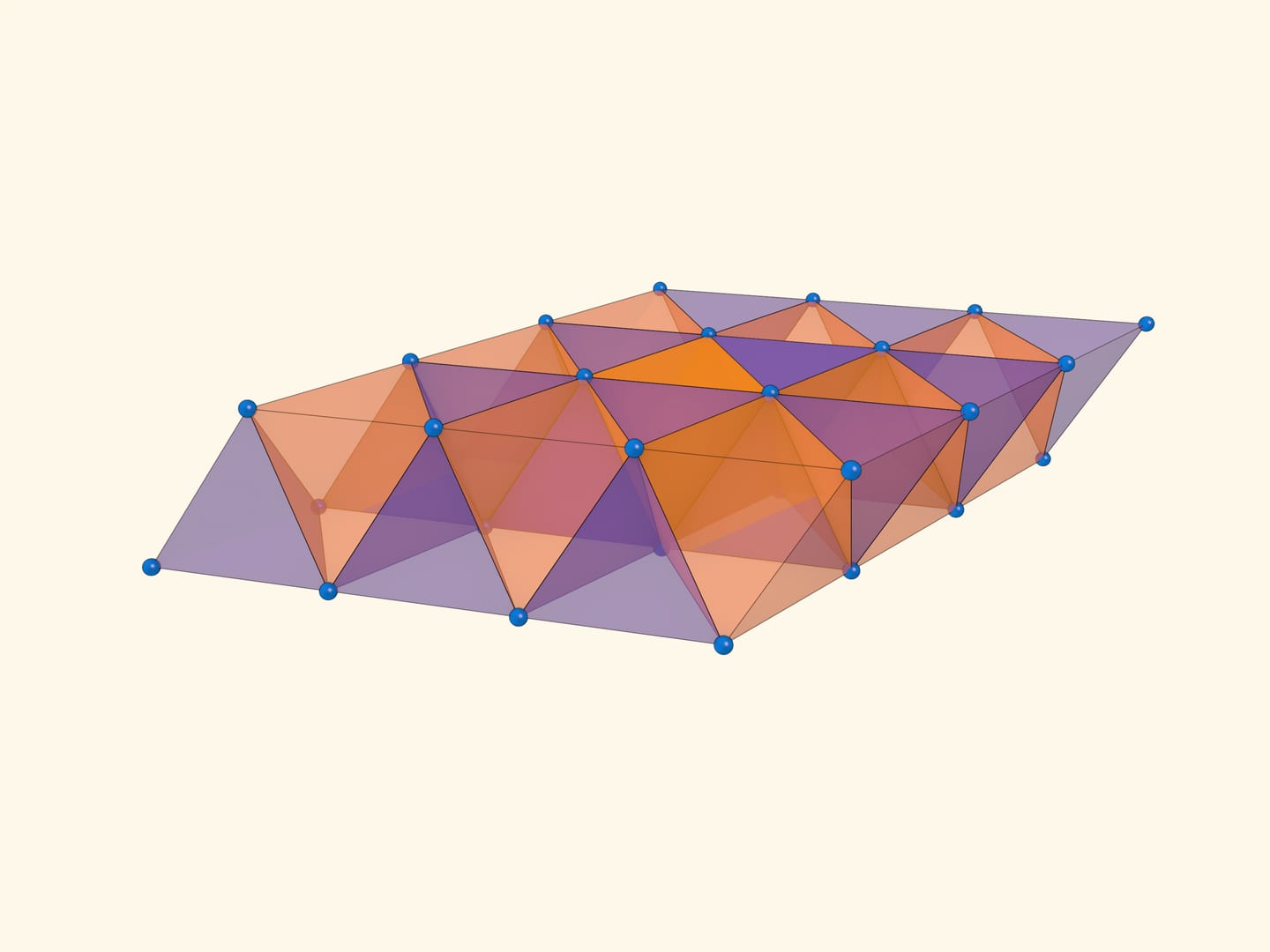 Правильный ромбоэдр: фундаментальная область гранецентрированной кубической решётки