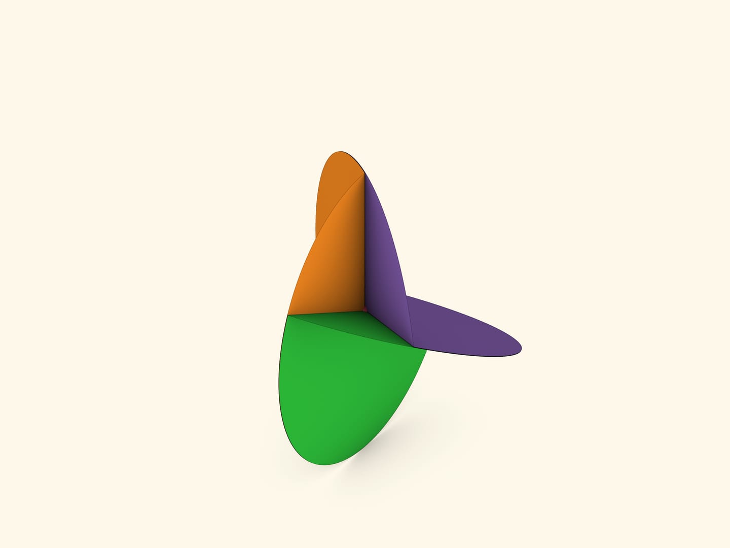 Модель сферического треугольника